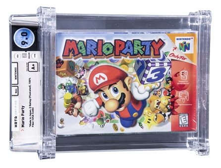 1998 N64 Nintendo (USA) "Mario Party" Sealed Video Game - WATA 9.0/A+